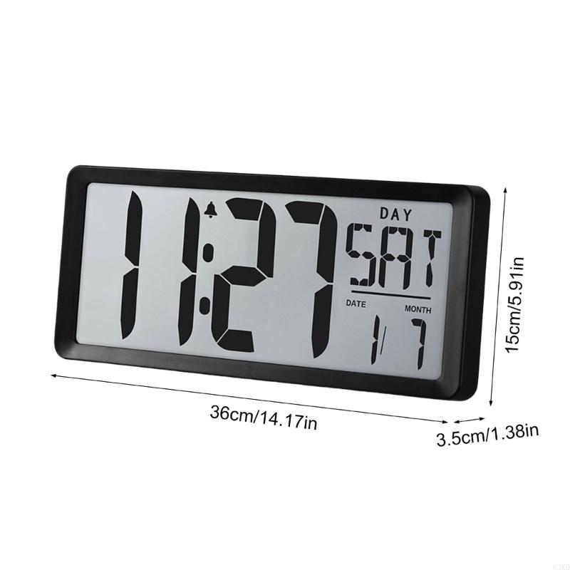 62kd 14 LCD digitale klok Displays tijd, temperatuur, datum met achtergrondverlichting klokken