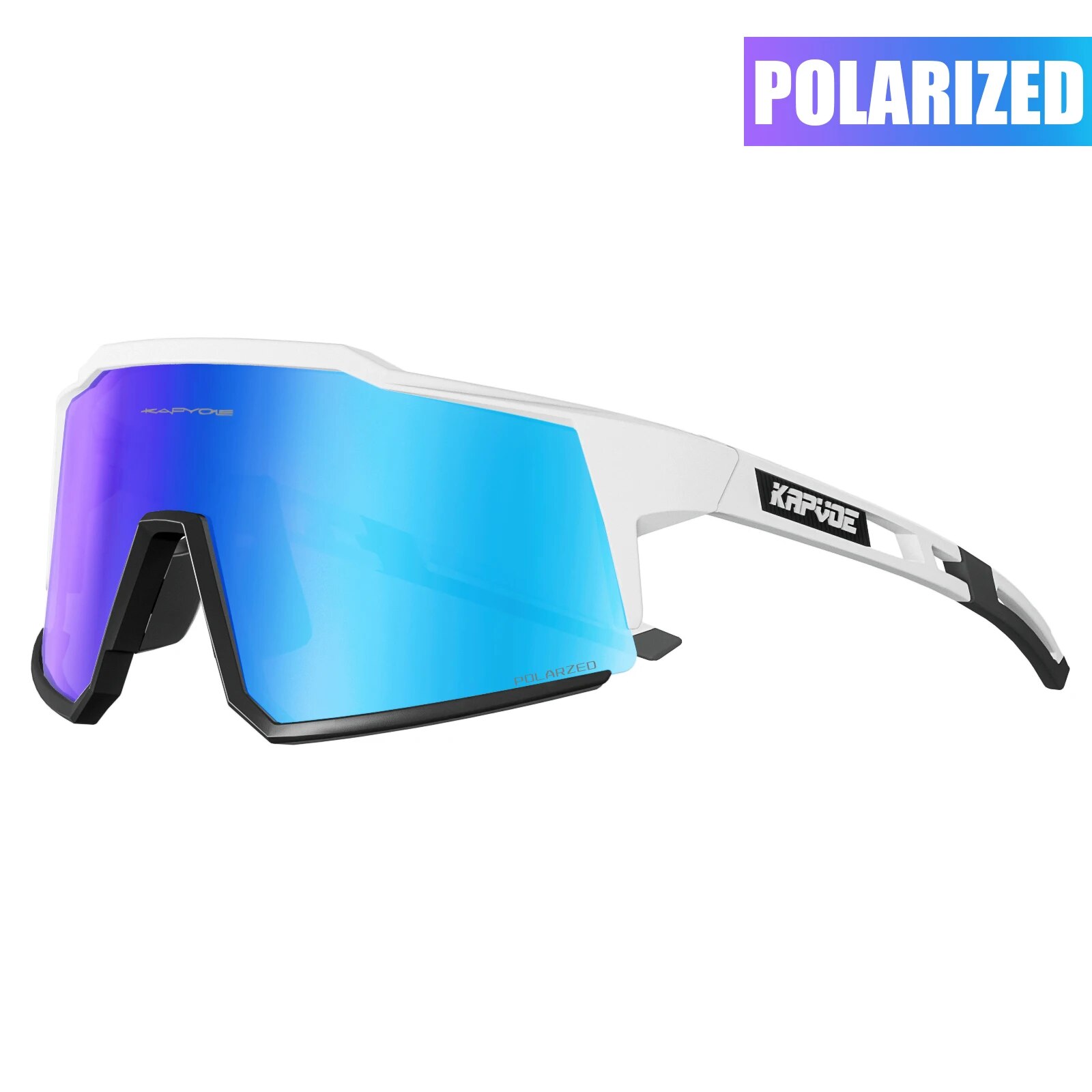 Kapvoe-Lunettes de soleil polarisées ultra légères pour le cyclisme, équipement de protection, VTT, vélo de route, sport, UV400: Or