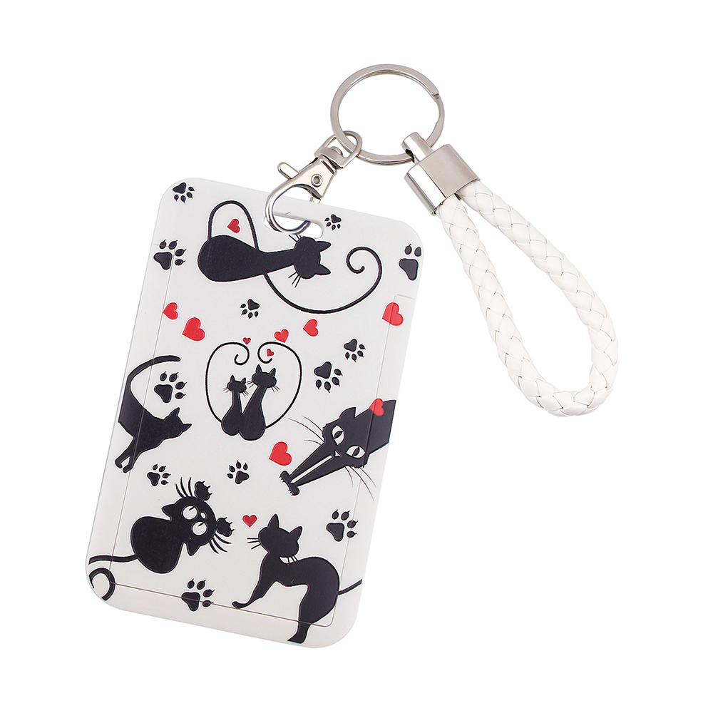 Ransitute R2764 Neue Für Student Arbeiter Handheld Keychain Karte Halter Visitenkarte Bank Karte Student ID Karte Halter: 5