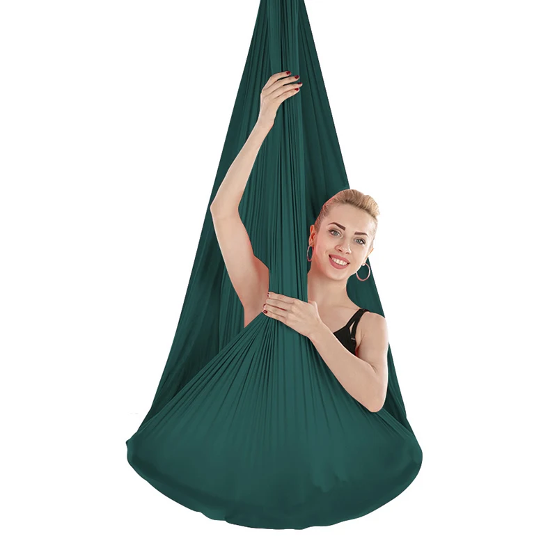 5*2.8m High Strength Aerial Silk Yoga Swing Hammock Anti-Gravity Flying Inversion Yoga Belts for GYM Home Exercise Fitness: Mint