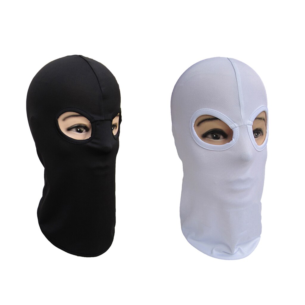 CS – masque facial complet en Polyester à deux trous pour moto, cyclisme, sport de plein air