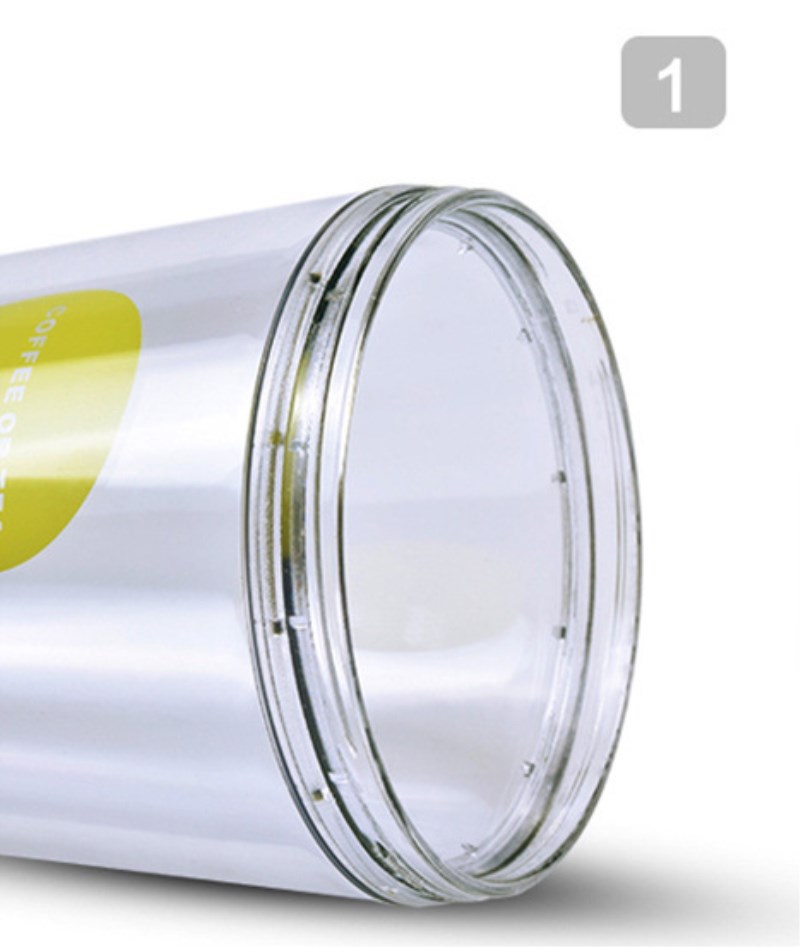 plastic adult mugs with straw milk tea coffee cup with lid double-deck student couple juice glass portable water bottle