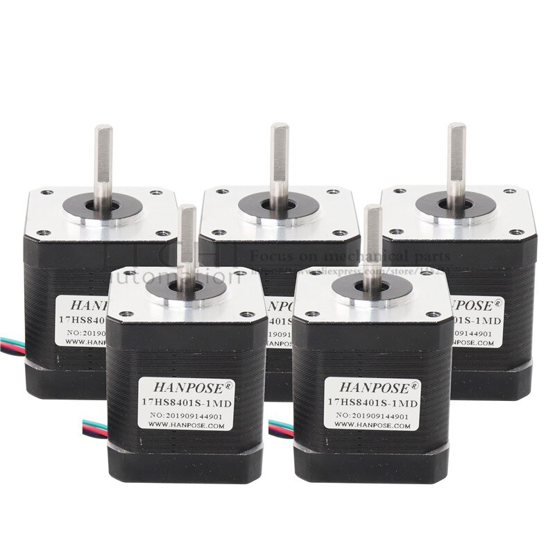 4 Lood Nema17 Stappenmotor 42 Motor Nema 17 Motor 42Bygh 48Mm 1.8A (17HS8401S-DP) motor Voor Cnc Xyz 3d Printer Motor