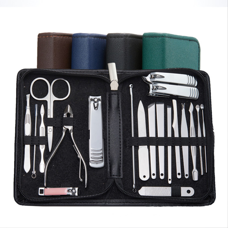 Op Mode 20pcs Nagelknipper Set Nail Art Beauty Tools Nail Schaar Sikkel Eagle Haak Pedicure & Menicure Tweezer nagels Kit