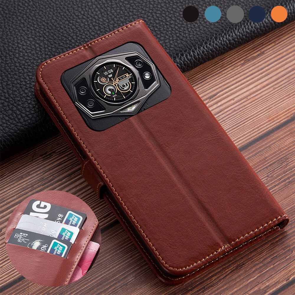 Couro de luxo flip book estilo caso para doogee s98 carteira titular do cartão casos para doogee s98 s 98 6.3 polegada capa funda telefone coque