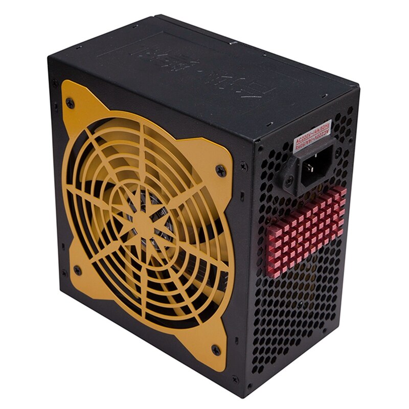 140-260V Max 550W Power Supply Computer Pc Cpu 12V 20+4Pin 120Mm Silent Fan Pcie-E Sata Power Adapter For Intel Amd Computer U