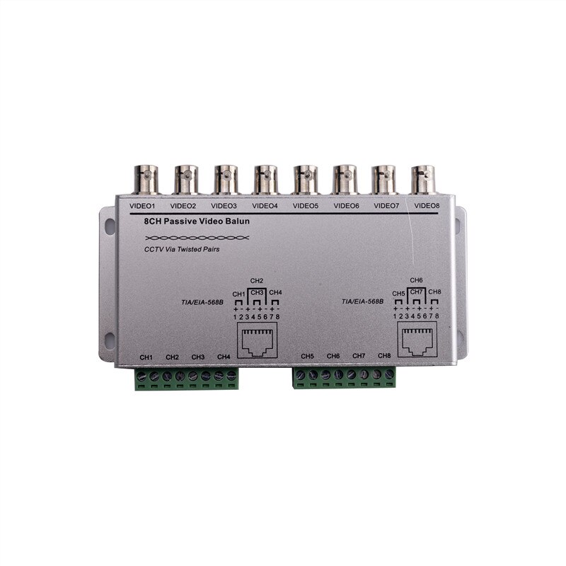 8Ch Passive Video Balun The BNC To UTP RJ45 Cat5 Camera Dvr Transceiver