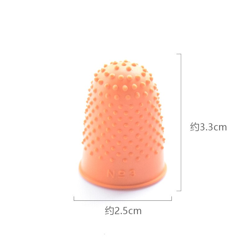 5 stücke Zählen Kegel Gummi Fingerhut Schutz NäHenne Quilter Silikon Finger Spitze Handwerk Hand NäHenne Küche Zubehör: Orange 5Stck