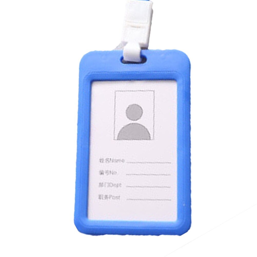 1Pcs Work Card Holders With Rope Aluminium Alloy Card Holder Employee Name Card Cover Metal Work Certificate Identity Badge: B1