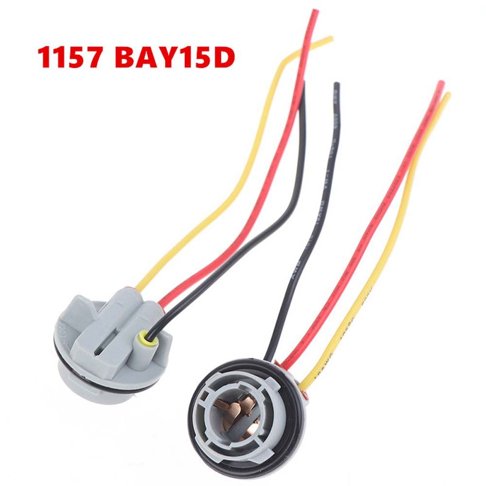 Soporte para lámpara 1156 BA15S BAU15S 1157 BAY15D, adaptador de bombillas PY21W P21W, Conector de enchufe de Base para luz de faro de señal de giro, 1 ud.
