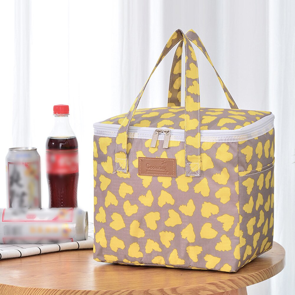 Functional Pattern Cooler Lunch Box Portable Insulated Canvas Lunch Bag Thermal Food Picnic Lunch Bags For Women Kids Handbags: 6