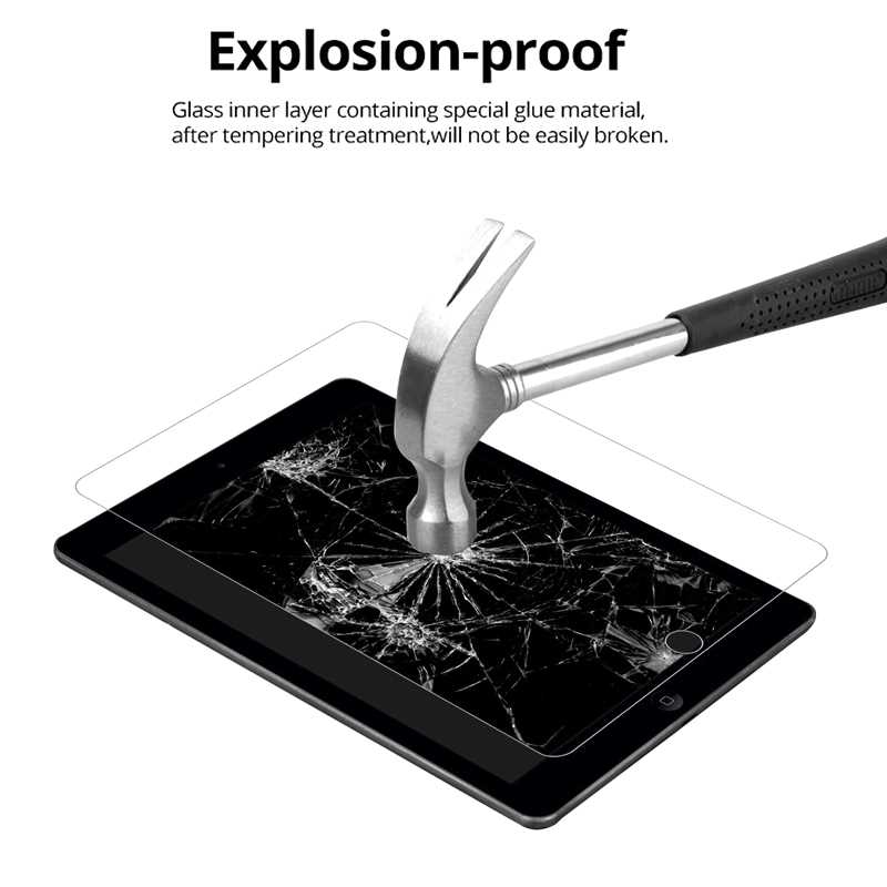 9D Tempered Glass For iPad Air 2 1 4 3 Screen Protector Film