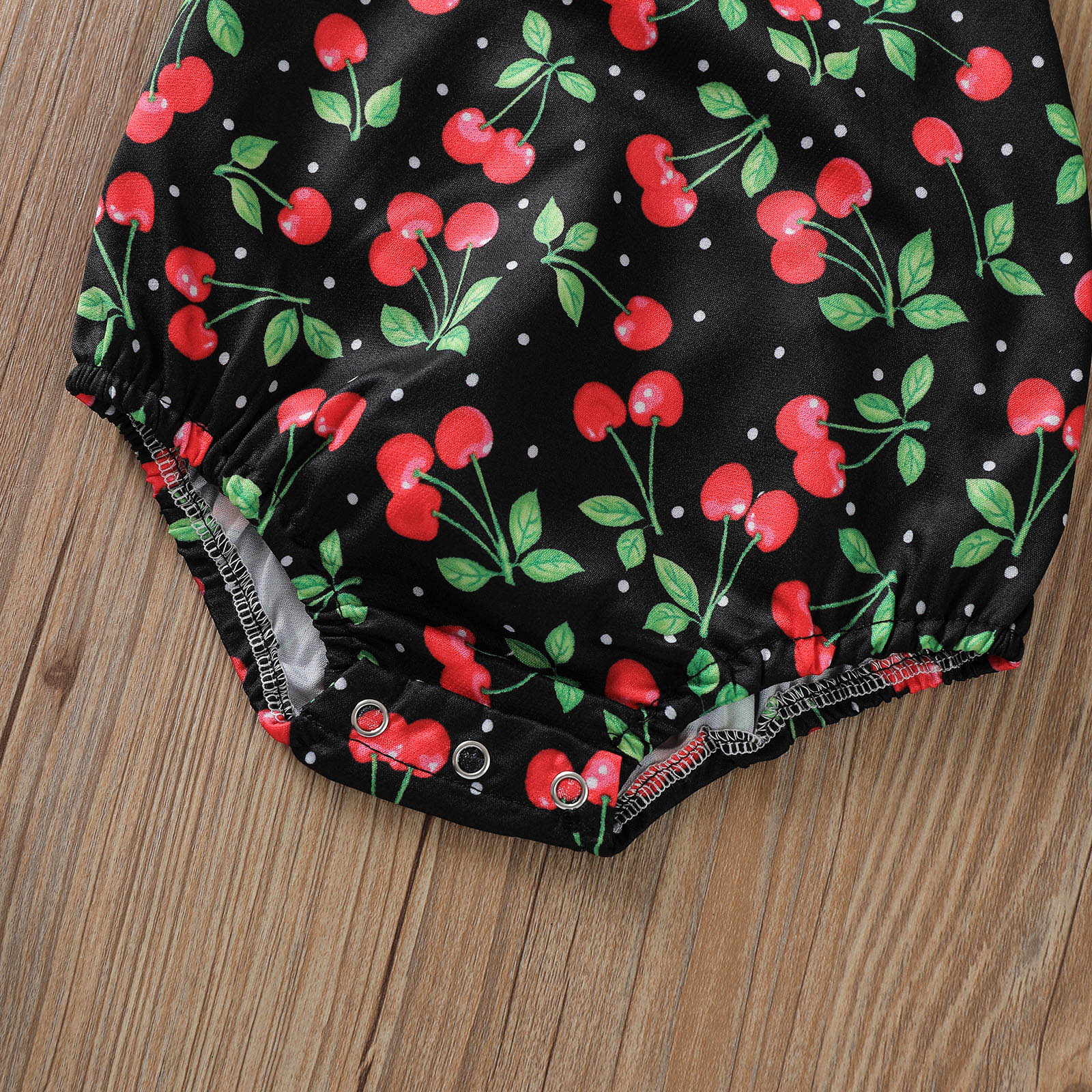 Focusnorm Pasgeboren Baby Meisjes Jongens Een Stuk Rompertjes Fruit Gedrukt Strapless Riem Backless Jumpsuits 0-24M