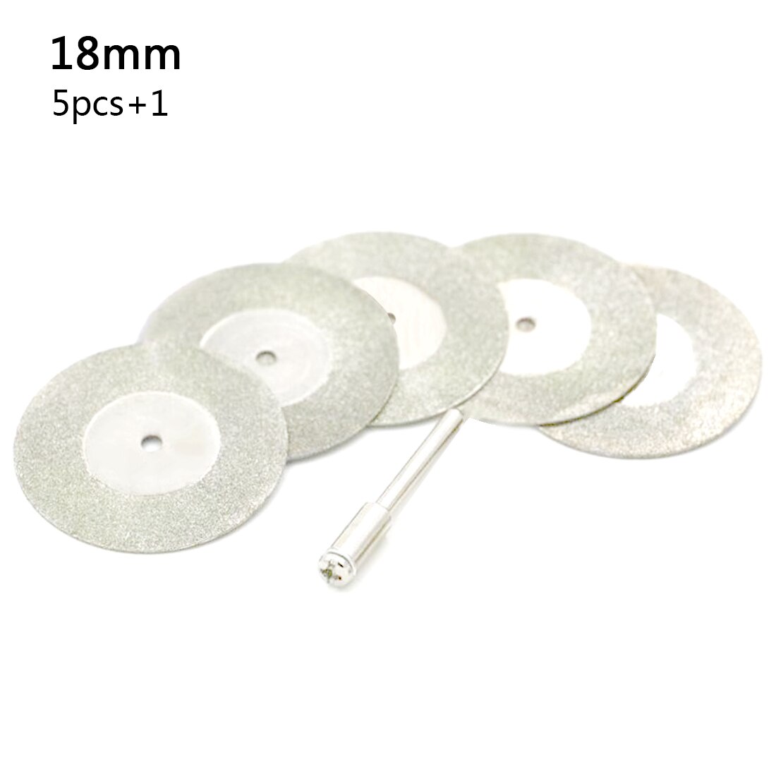 Dremel værktøj 5 stk mini skæreskive til roterende tilbehør diamantslibeskive roterende værktøj rundsavklinge slibeskive: 18mm