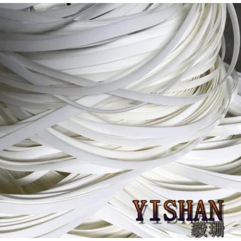 70Meters(500g) Width:8mm White Gradient Flat Synthetic Rattan Weaving Material Plastic Knit Repair Chair Table PE Rattan