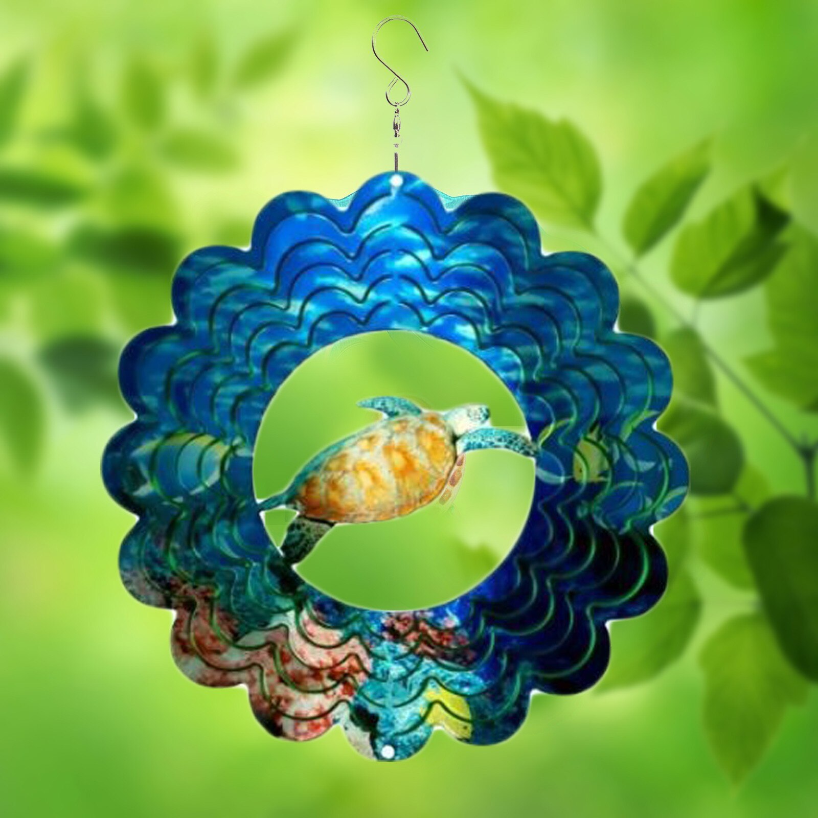Spinner de viento de acero inoxidable 3D, artesanías para la decoración del jardín, colgante de pared nórdica para habitación, coche, decoración del hogar