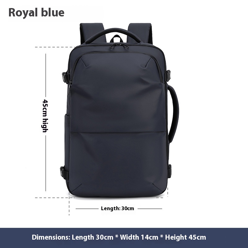 Herenrugzak multifunctionele reistas vacuümcompressie waterdichte zakenreizen computerrugzak met grote capaciteit: Beige