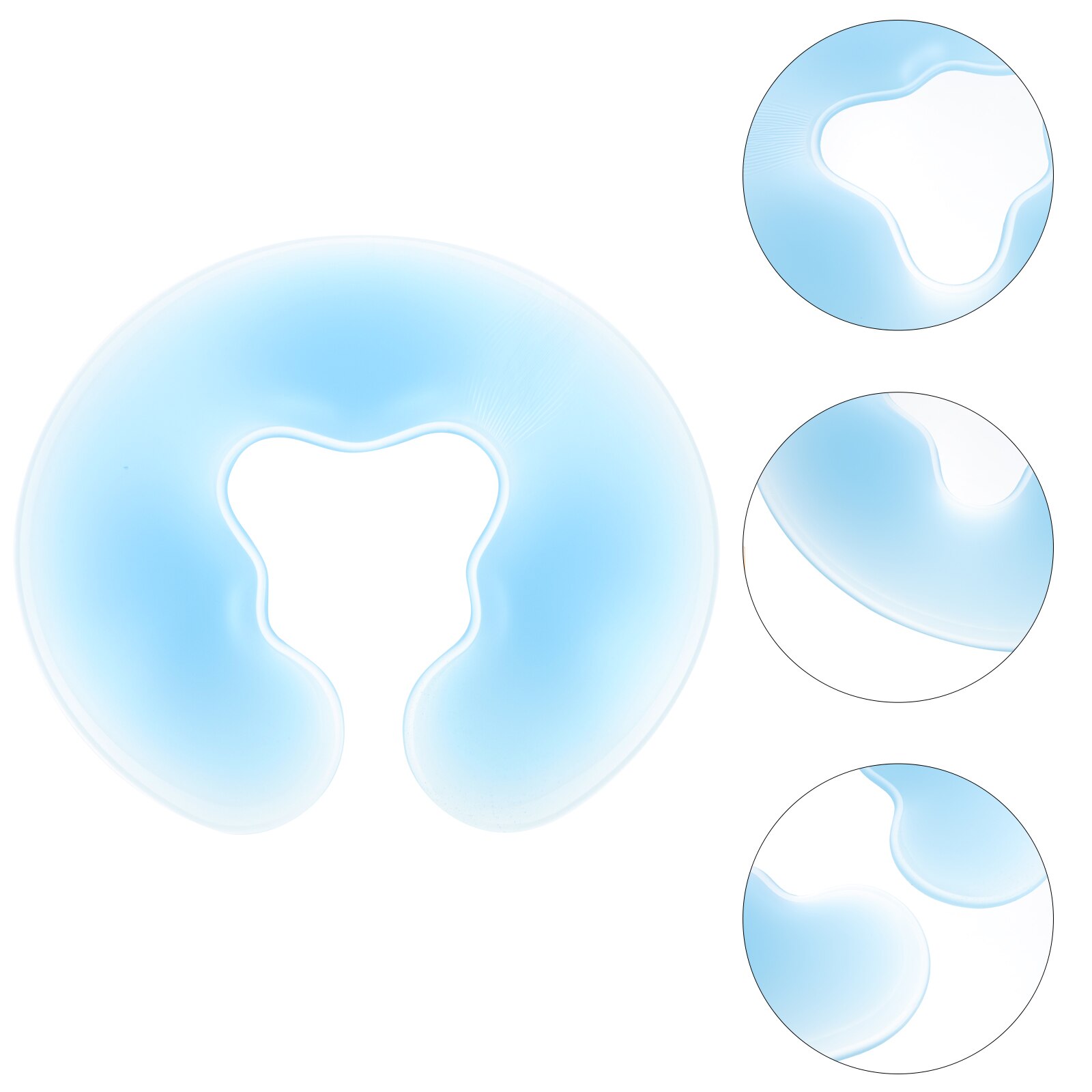 Siliconen Gezicht Down Kussen Gezicht Spa Kussen Body Relax Salon Kussen Pad