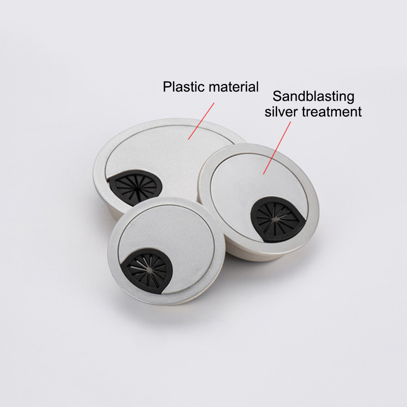 Plastic Desk Table Grommet Cable Cord Hole Cover for Home Office ALI88