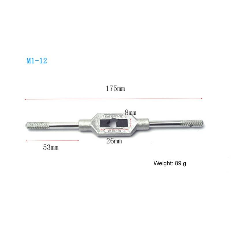 Høj qulity træbearbejdning justerbar wire skruenøgle tap skruenøgle gevind metrisk håndtag tap tapning reamer værktøj tilbehør