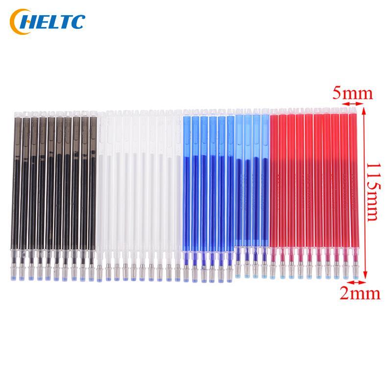 10Pcs/lot Erasable Refill Pens High Temperature Disappearing Fabric Marker Pen for Patchwork Fabric PU Leather Mark Sewing Tool