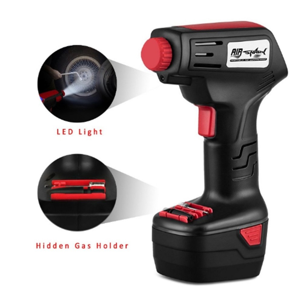 Emergency Portable Rechargeable Handheld Electric Bike Vehicle Car Tire Inflatable Pump Wireless Air Pump Emergency Inflator