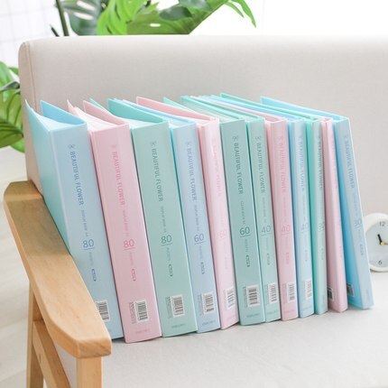 Fresh Flower Paper File Holders A4 Document Holder Paper Folder Storage Binder Pouch Package Office School 30/40/60/80pages