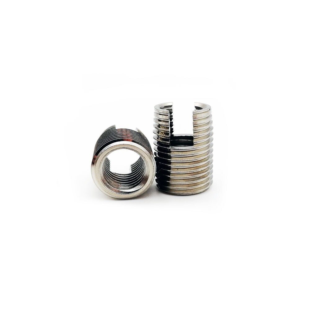 M2.5 stainless steel Threaded Inserts Metal Thread Repair Insert Self Tapping Slotted Screw Threaded 20pcs