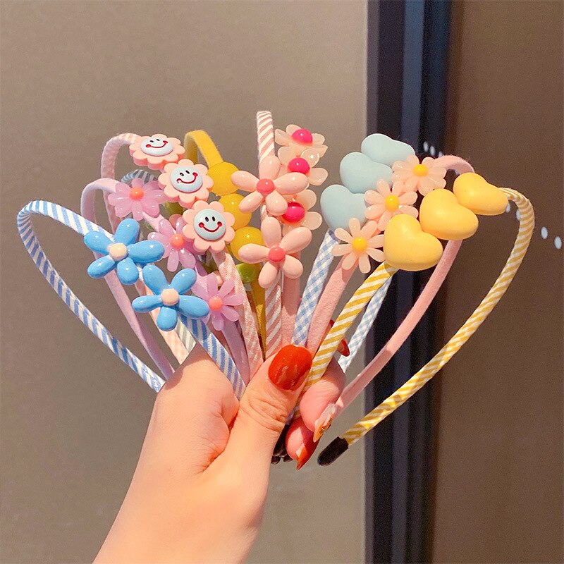 Cinta para el pelo de verano para niña, diadema a presión, diademas bonitas, accesorios para el cabello de dibujos animados, 2022