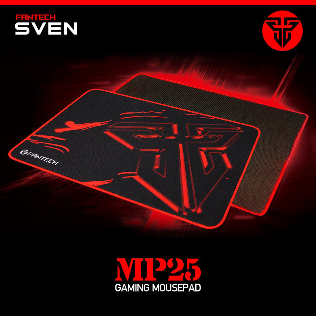 Fantech MP25 PRO GAMING Mouse Mat Pad for Gamer Anti-slip Cloth Gaming mice mat Non-skid base 250X210X2 MM mouse pad black: Default Title