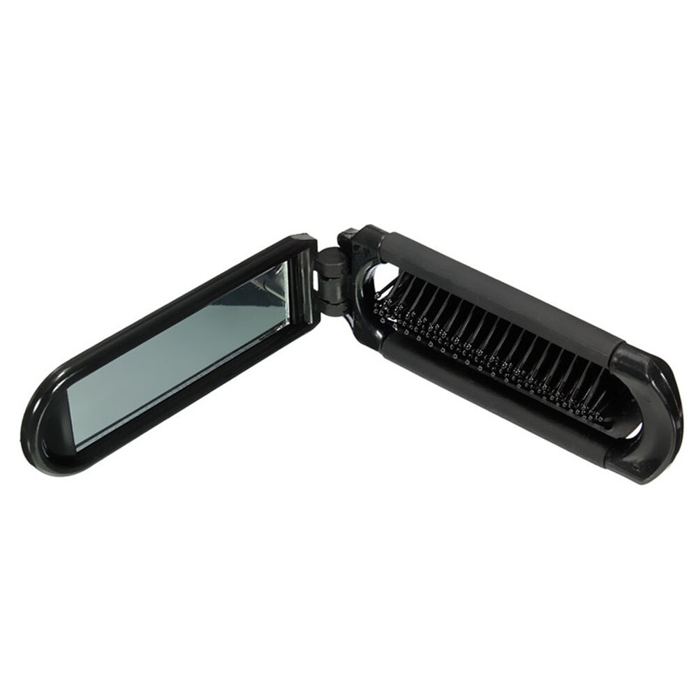 Peigne à cheveux de voyage , Portable et pliable, avec miroir, format de poche Compact, portefeuille, outils de coiffure