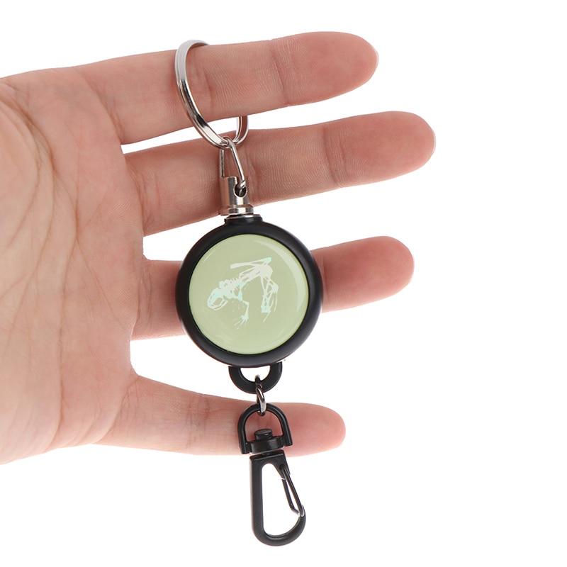 Resilience Steel Wire Rope Retractable Key Ring Elastic Keychain Recoil Sporty Anti Lost Yoyo Ski Pass ID Card