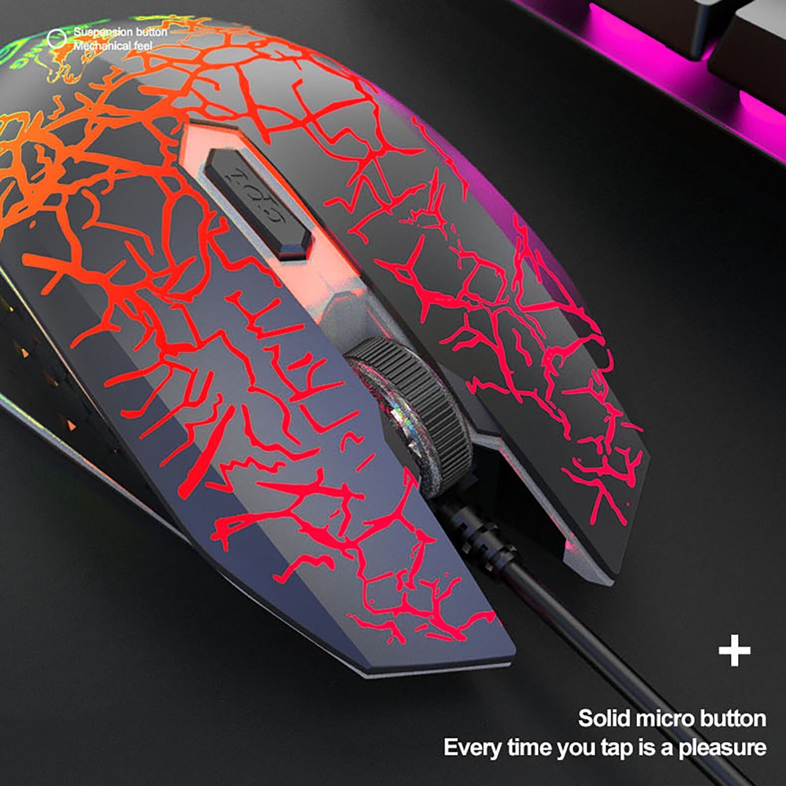 German Gaming Keyboard Computer Mouse Gamer Set Mixed Light USB PC Keypad Ergonomic Gaming Mouse For Laptop PC Games клавиатура