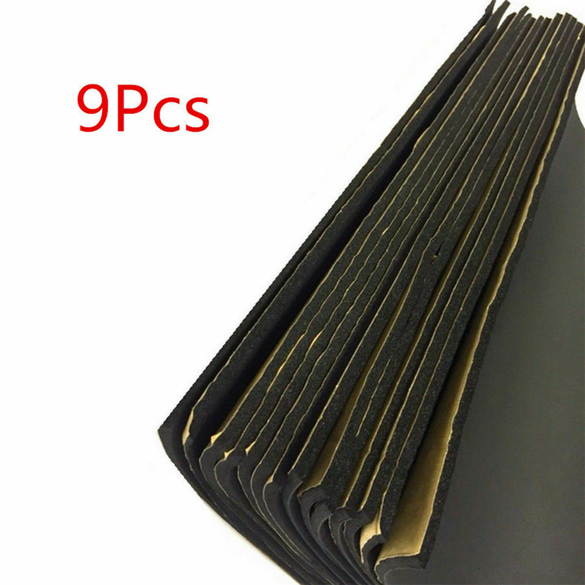 9pcs Car Auto Van Sound Proofing Deadening Insulation Foam 30cm*50cm*6mm thermal insulation in dissipating heat