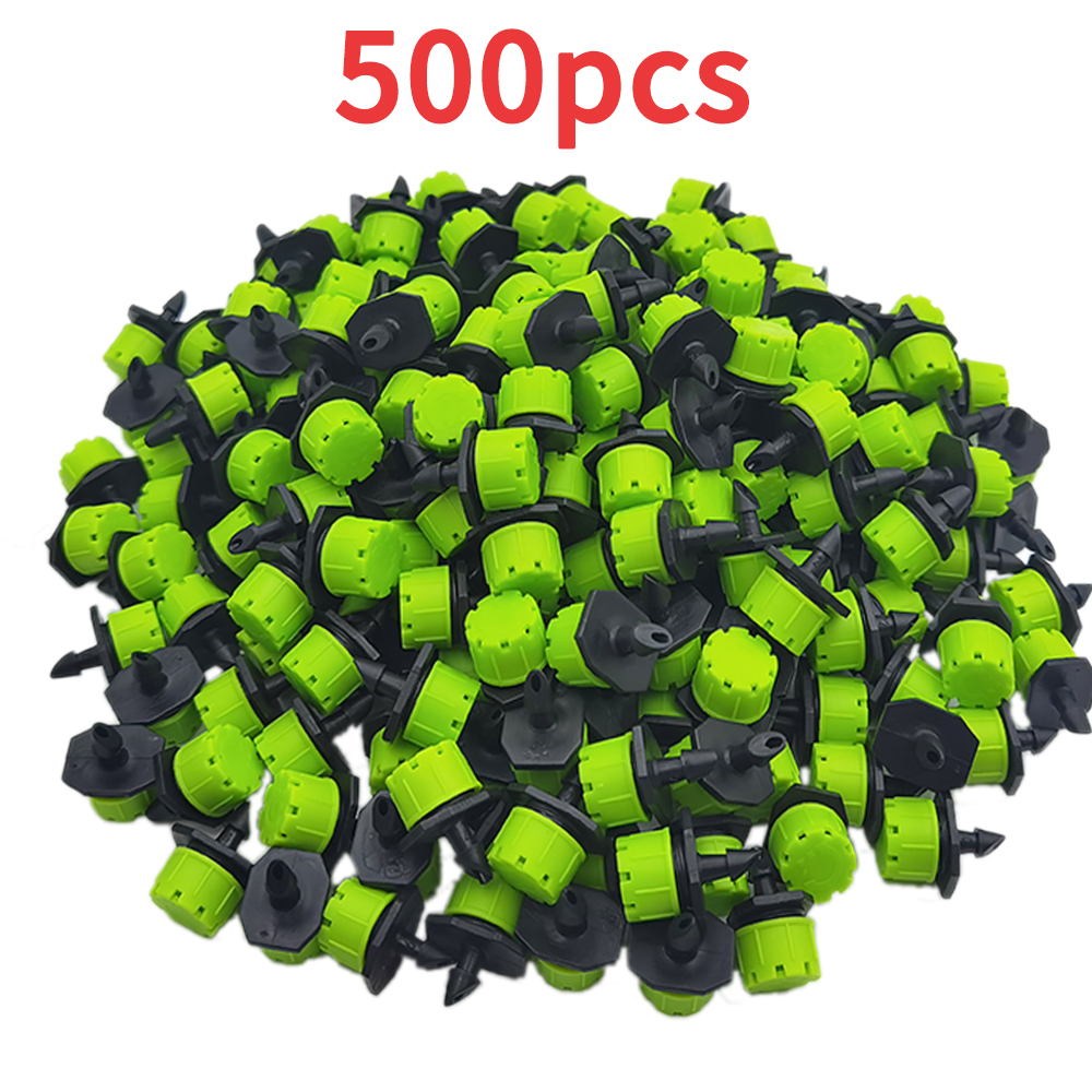 OASIS 30-1000PCS 4/7mm Garden Irrigation Nozzle Adjustable Dripper Watering Sprinkler Emitter Micro Drip Balcony Yard Greenhous: Pink