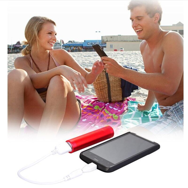 Cargador de batería de , 2600mAh, 18650, cargador portátil Universal, para todos los teléfonos móviles