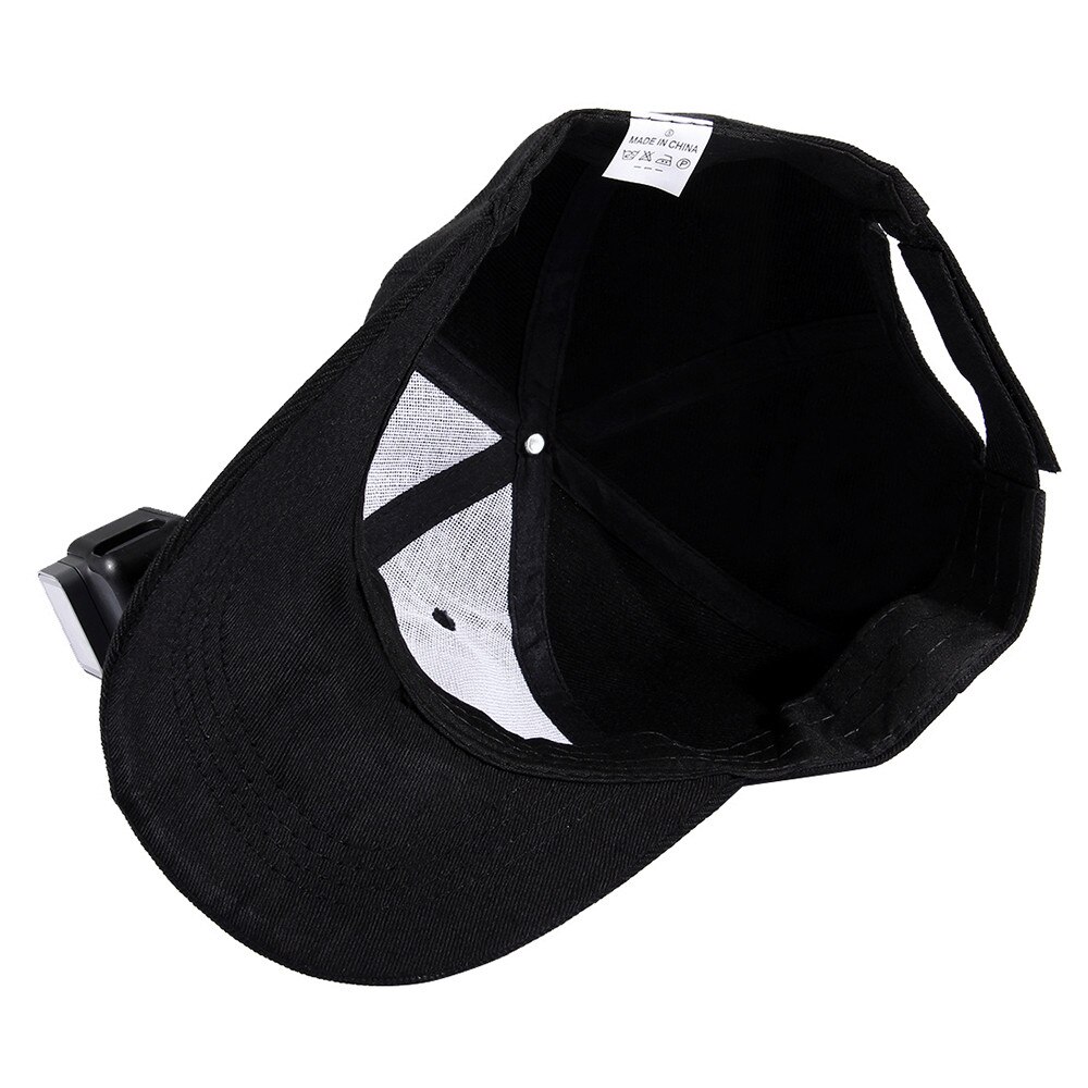 Mannen Baseball Cap Voor GoPro Action Camera Houder Hoed Met J-haak Buckle Mount Voor HERO 6/5 Zwart /5 sessie/4 Sessie/4/3 +/3/2