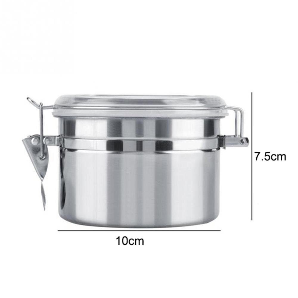 4/5 tommers metallforseglet boks melkepulver kaffebønner te tankbeholder med deksel: 4 tommer 75mm
