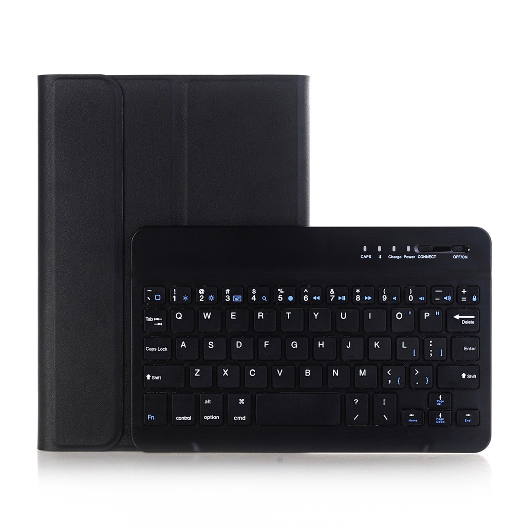 35@ Keyboards Gaming White Ultra Slim Leather Case Detachable Bluetooth Keyboard Cover For Ipad Mini 1,2,3 Clavier Gamer: Black  