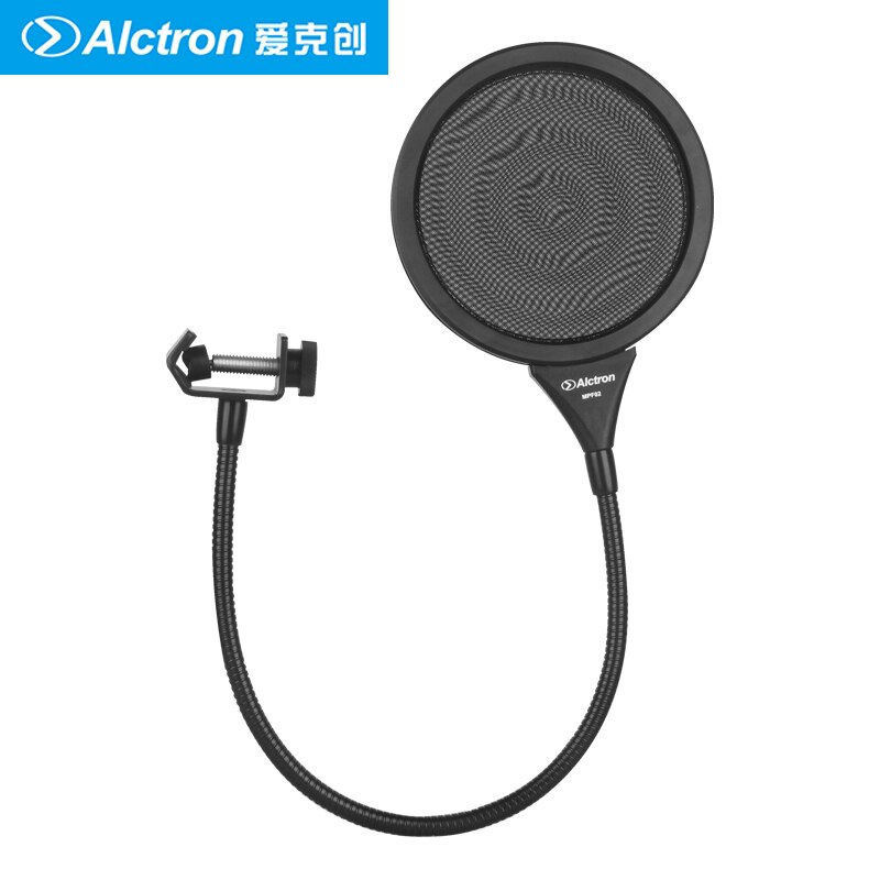 Alctron-filtro mpf02 para gravação em estúdio, performance de palco, material de metal duplo, com braçadeira de novo design