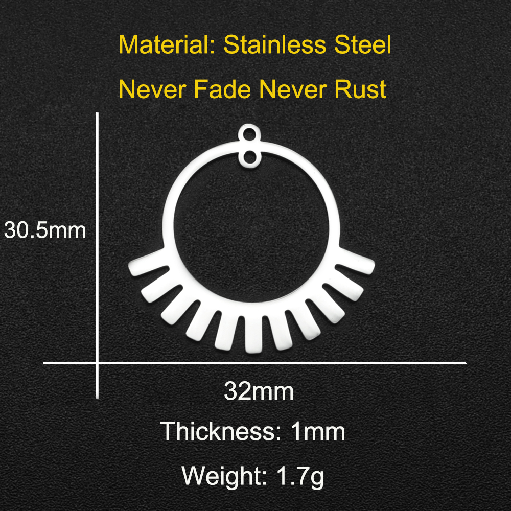 5 pz/lotto 316 in Acciaio Inox Geometrica Fiore suola FAI DA TE Orecchino Connettore di Fascino tutto'ingrosso OEM ordine Acettato Prezzo di Fabbrica: Zinco blu placcato