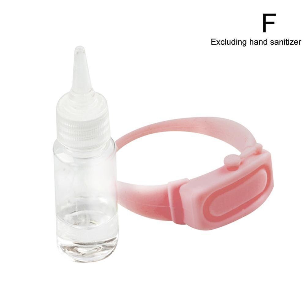 Bracelet de savon en silicone Portable bracelet distributeur de main bouteille de compression sans lavage Bracelet en silicone: F