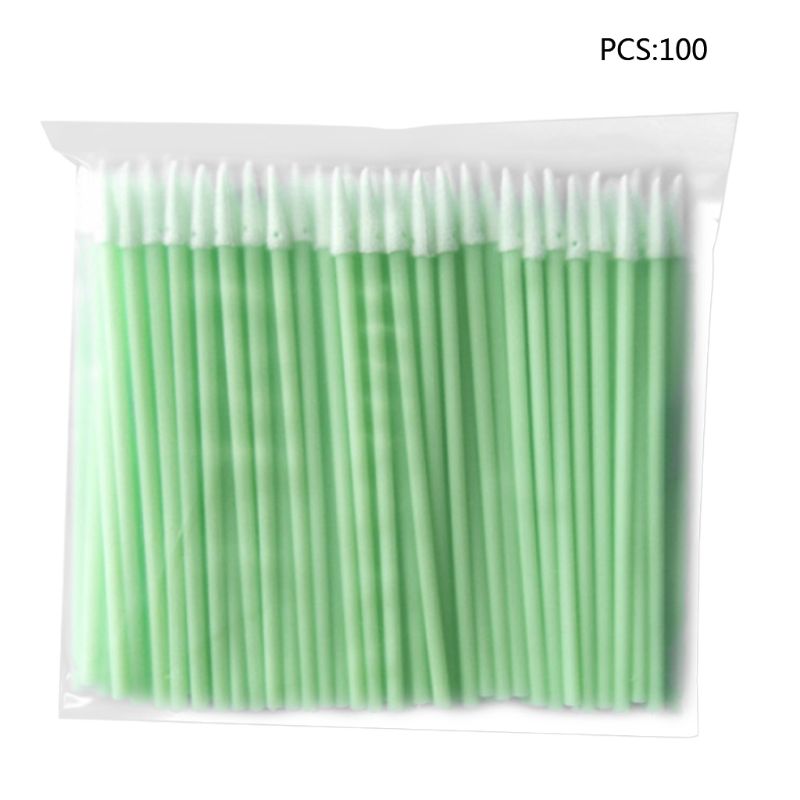 100Pcs/Pack Pointed Tipped Foam Head Cleaning Swabs High Density Sponge Sticks for Inkjet Printer Camera Optical Lens Cleanroom