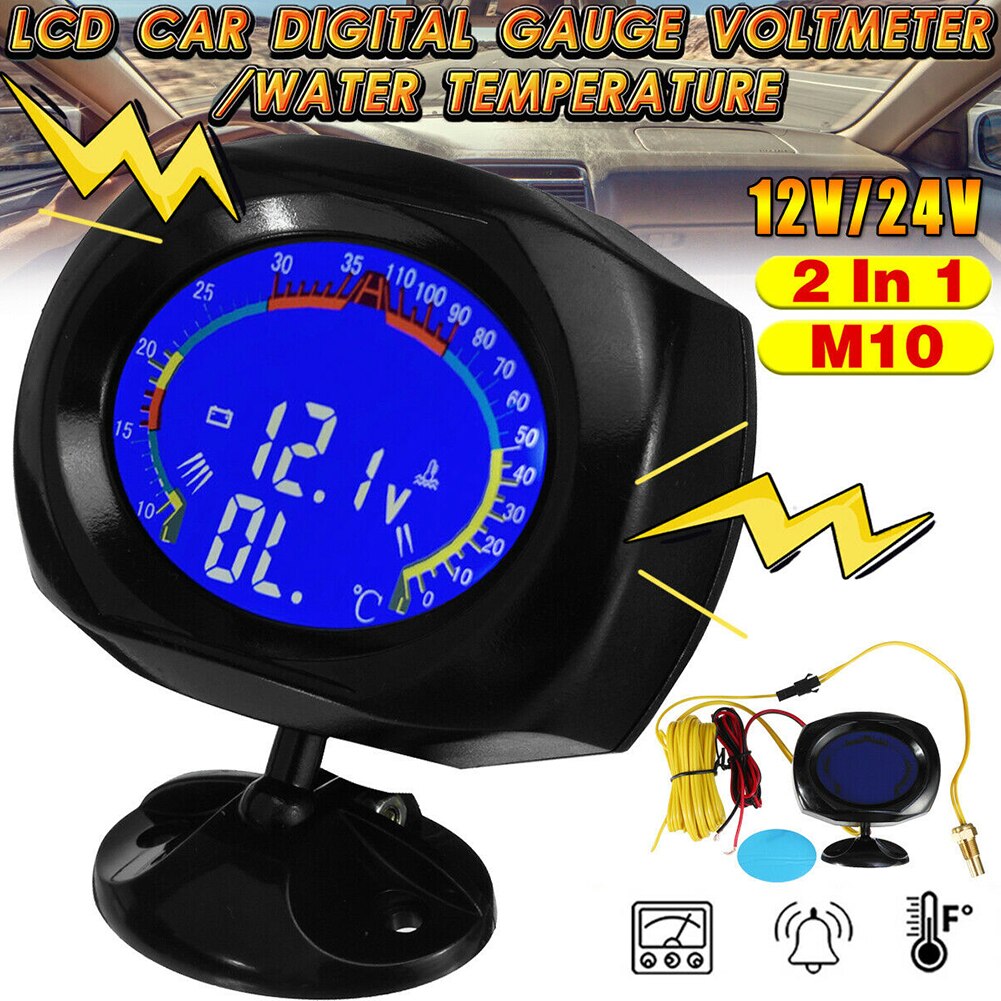 2 Is Een Universele Lcd Display Converter, Een Ronde Water Temperatuur Meetinstrument en Een Automatische Digitale 12V 24 V Hoge