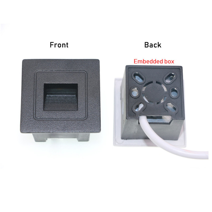 LED Footlights 1W Embedded Wall Lights Outdoor Waterproof Step Lights Stairs Light Plinths Night Lights NR-02