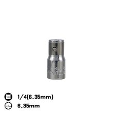 1/4" Ratchet Socket Adapter 6.3mm Square Drive To 1/4" Hex Shank Socket Bits Converter Quick Release Screwdriver Holder Adapter