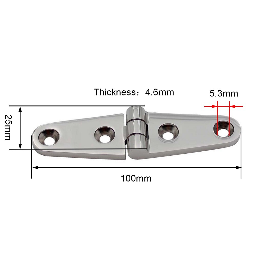 MARINE CITY 316 Edelstahl Bimini Top Deck Scharniere – 90°, Mit Schnellspannstift, 2 Stück | Für Boote, Witterungsbeständig, Korrosionsgeschützt