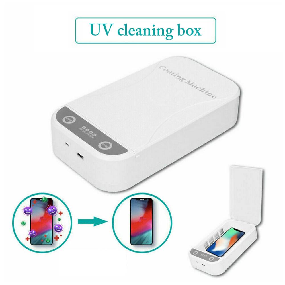 Multifunktionale uv-handyreinigungsbox mit usb-ladefunktion und aromatherapie für ios- und android-handys, zahnbürste und uhr