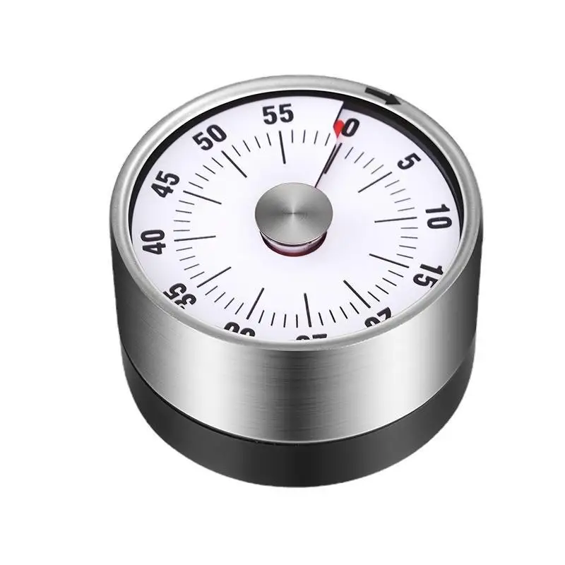 60-Minute Visual Timer For Kids Study Fridge Magnets Kitchen Timer Mechanical Stopwatch Alarm Clock Kitchen Cooking Accessories