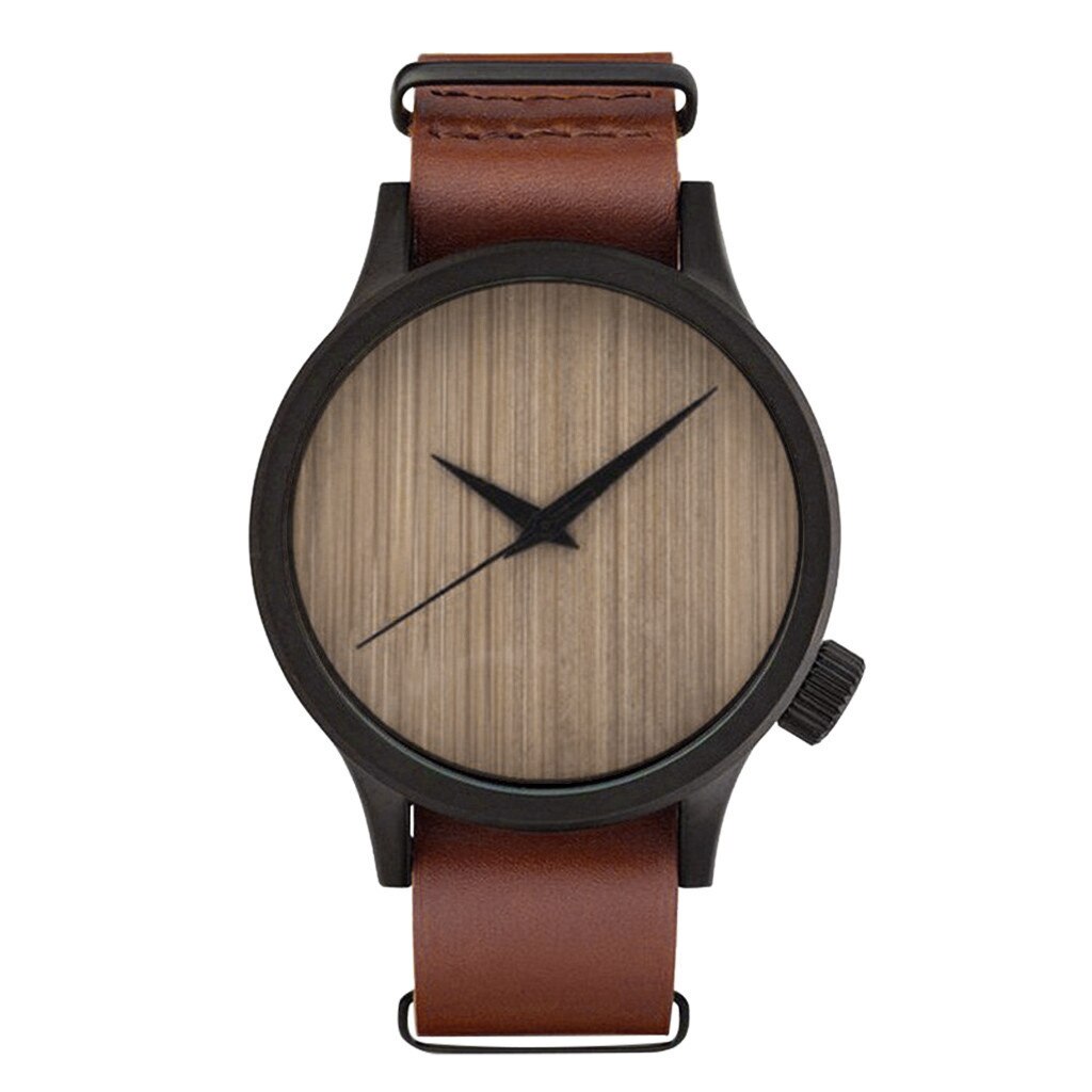Casual Mode Houten Horloge Mannen En Vrouwen Horloge Bamboe Horloge Curren Horloge Mannen Часы Мужские Erkek Kol Saati reloj Hombre: Bruin